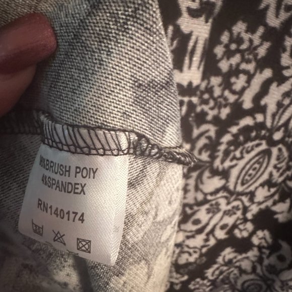 NWT R&B Collection SZ 2X Dress Handkerchief Hem A Line EXOTIC PRINT GORGEOUS! - Picture 7 of 12